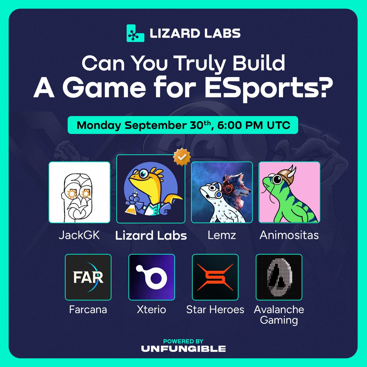 Ethlizards's tweet photo. Want to impress Esports fans? Learn how to create engaging multiplayer experiences!

Tune in to hear the panel discuss:
◼ How multiplayer matchmaking &amp; chat can improve
◼ In-game events that foster real connections
◼ The future of social gaming with web3

Reminder below 👇 https://t.co/Ubx4vXzGab