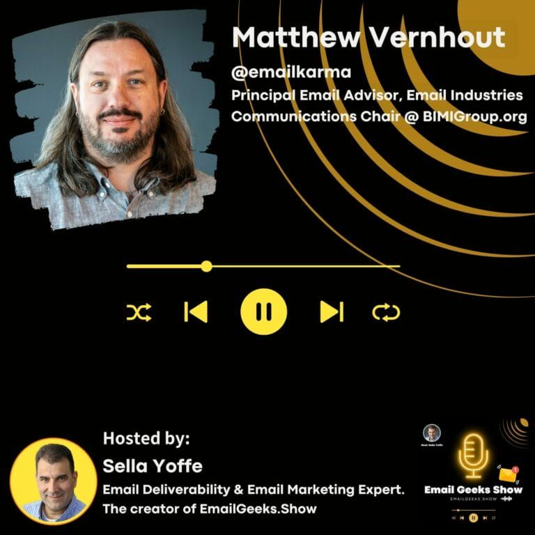 Happy International Podcast Day! 🎙️

To celebrate, tune in to Matthew Vernhout's recent appearance on the Email Geeks Show.

His advice will be extra useful if you're getting geared up before the Black Friday season.

Watch or listen here: emailgeeks.show/matthew-vernho…