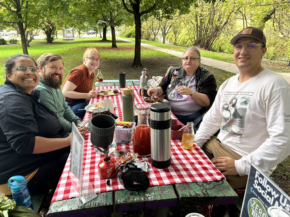 ZeroWasteIthaca's tweet image. We had a great time yesterday at Zero waste potluck! Thank you everybody for coming up with delicious dishes and bringing their own tablewares! Very excited about new IHS volunteers! #ZeroWaste #ReduceReuse