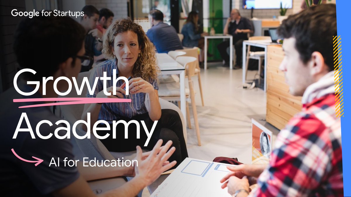 We welcome 👋 the 21 #GrowthAcademy: AI for Education program participants, who are leveraging AI to improve learning and upskilling!

Also excited to see some Spanish startups among them, <a href="/correctoai/">Correcto</a> and <a href="/wearehawkings/">Hawkings</a>, a vosotros os decimos: ¡Hola!😉🇪🇸
👉goo.gle/4gEq7rX