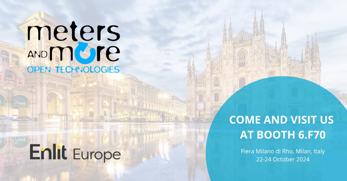 With <a href="/EnlitEurope/">Enlit Europe</a> 2024 in #Milan approaching, we are pleased to announce to our community that M&amp;M will be at the fair with stand 6.F70. Like last year, our members and partners will have many activities related to the world of smart meters.
 
We look forward to welcoming you!