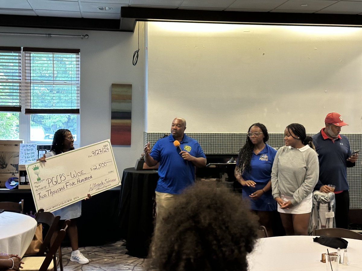Big thank you to Queens of the Green for their $2500 donation to assist the growth of the golf program at Dr. Henry A. Wise, Jr. High School!

#TheWiseWay #FromGoodToGreat #PowerhouseFromPG