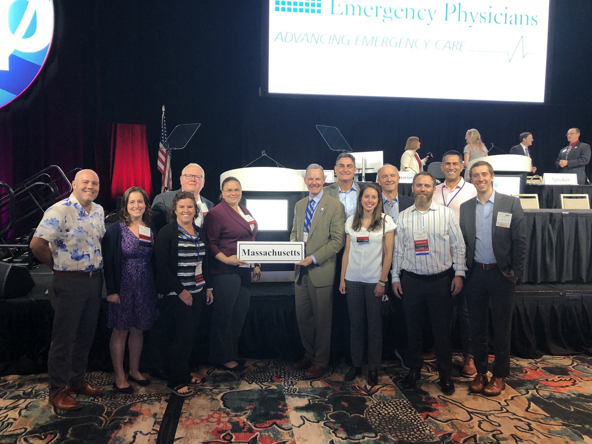 Thank you to our councillors who represented Massachusetts at the ACEP Council meeting.