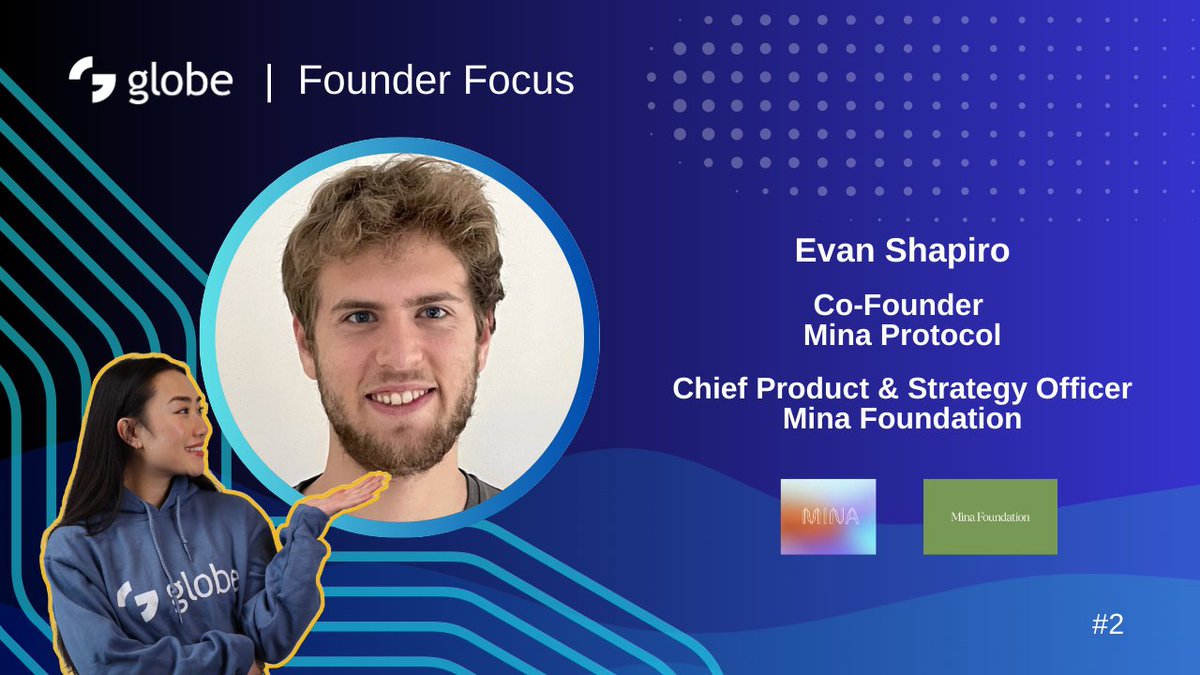 Globe Official (@globedx) on Twitter photo EP2 of Founder Focus out now! 👇
youtu.be/uJ9LrVCEFuU
Sunlight chats #zkproofs with <a href="/evanashapiro/">Evan Shapiro</a>, co-founder <a href="/MinaProtocol/">Mina Protocol (httpz) 🪶</a>.
Watch on to find out:
❔What is zero knowledge in cryptography?
🆕What's new with Mina?
🛣️What the road ahead looks like EP2 of Founder Focus out now! 👇
youtu.be/uJ9LrVCEFuU
Sunlight chats #zkproofs with <a href="/evanashapiro/">Evan Shapiro</a>, co-founder <a href="/MinaProtocol/">Mina Protocol (httpz) 🪶</a>.
Watch on to find out:
❔What is zero knowledge in cryptography?
🆕What's new with Mina?
🛣️What the road ahead looks like