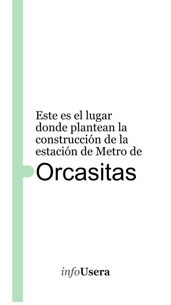 InfoUsera's tweet image. El pasado 19 de septiembre volvieron a proponer en el Pleno de la Junta Municipal de Distrito la construcción de una estación de Metro en Orcasitas, el único barrio del distrito de Usera que no cuenta con estación de Metro.

📲 Enlace a la noticia: madridciudad.es/2024/09/30/est…