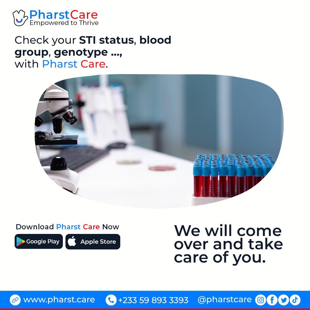 elikem_b's tweet photo. Health tests don’t have to be a hassle.
With *Pharstcare* , you get instant access to *STI tests, blood type checks, and more* —all with guaranteed privacy.
Choose Pharstcare >> https://t.co/p4XhFDj8M5 for smarter healthcare
and get more🕺!
#Pharstcare #healthtest #Privacy https://t.co/OscOYMDpC2