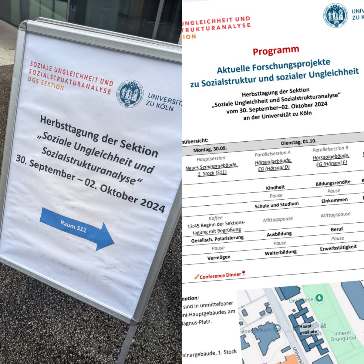 Letzte Konferenz des Sommersemesters: Sektionstagung der <a href="/DGSoziologie/">DGS</a> #Sozialstrukturanalyse- der Herbst schon im Titel. Erste Session zur Relevanz der gesellschaftlichen Polarisierung mit spannenden Beiträgen!