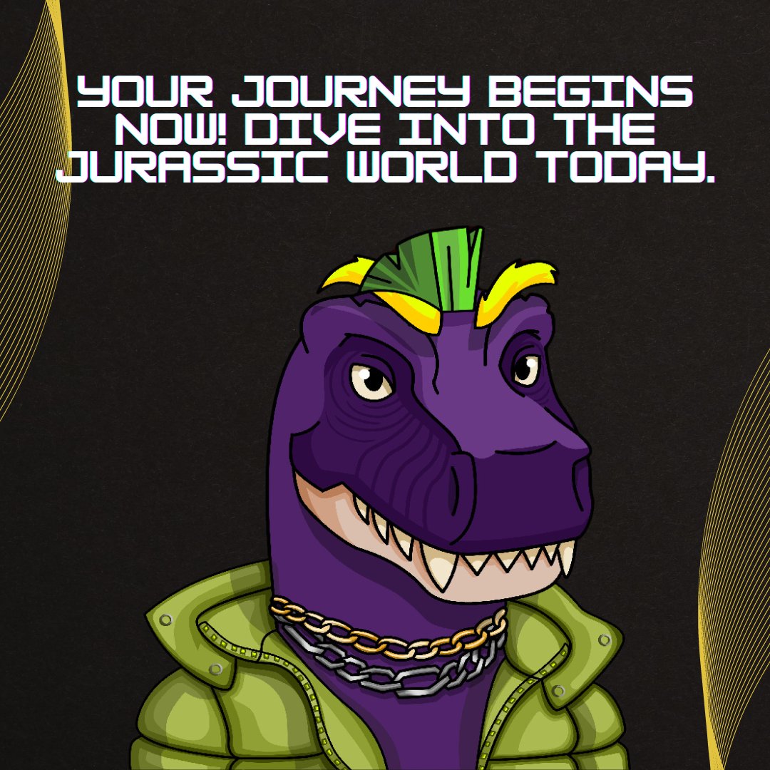 MadRexClubNFT's tweet photo. Happy Monday to all of you! All set to set out on a fantastic journey? 🦖 Become a member of the Jurassic community now!
#JurassicEra #NewAdventures #HappyMonday #JurassicCommunity #NFT #nftcollectors #nftdrop #NFTCommunity https://t.co/wA8RyvjOty