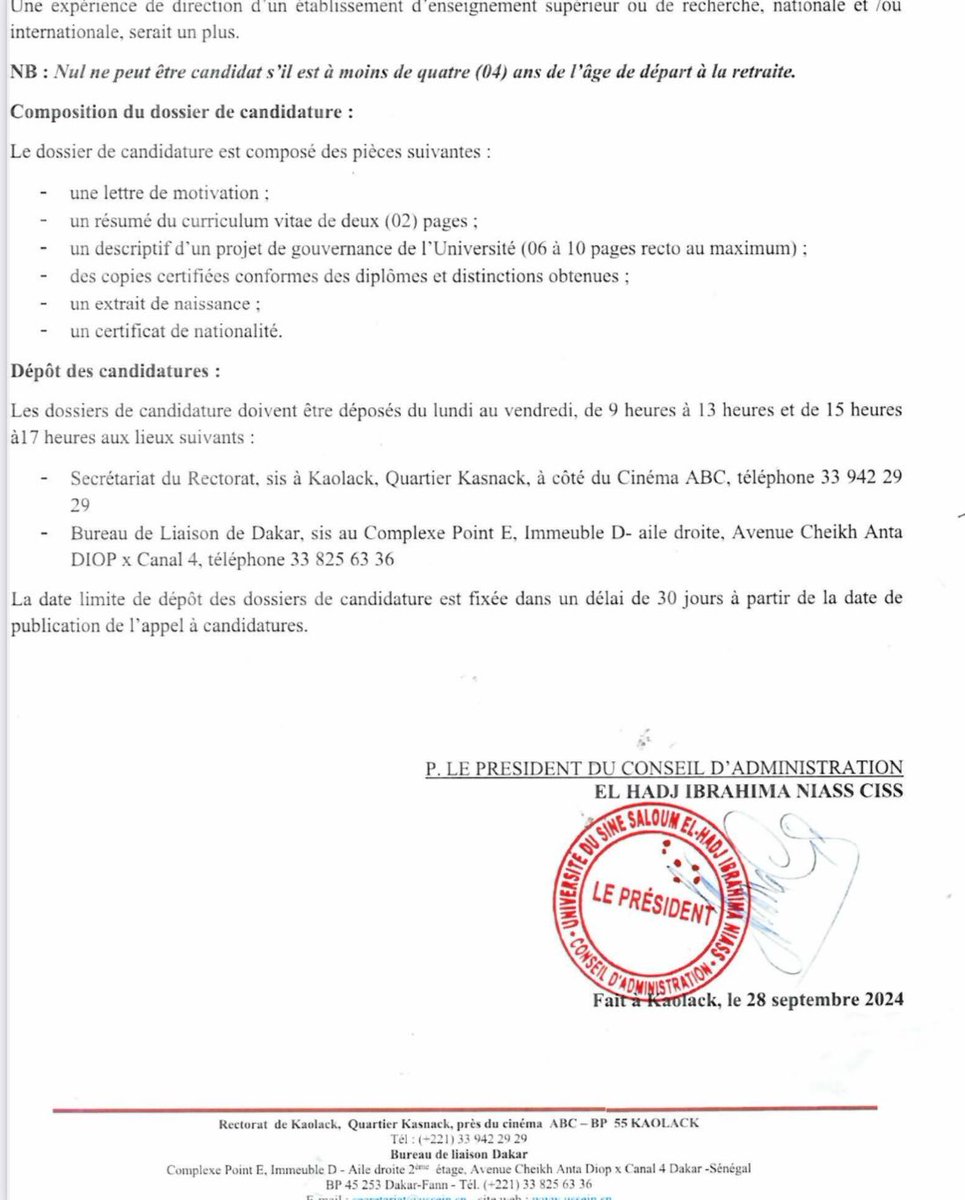 MESRI SENEGAL tweet media
