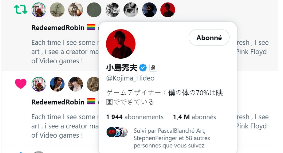 _Guizzz_'s tweet image. Starting the day with both 2 @Kojima_Hideo accounts retweeting my last post :) Ok that is a 1st step , now let's try the '' follow '' thing :D