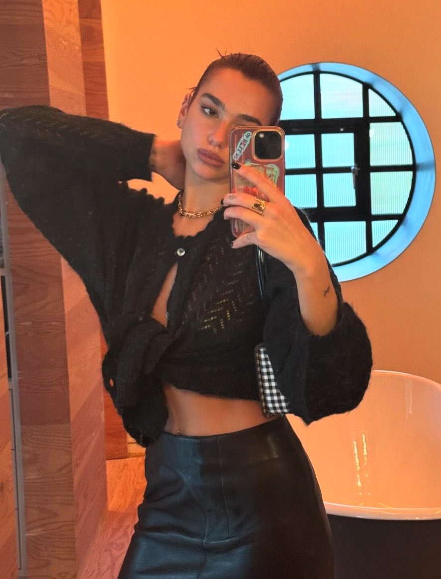 this dua lipa mirror selfie