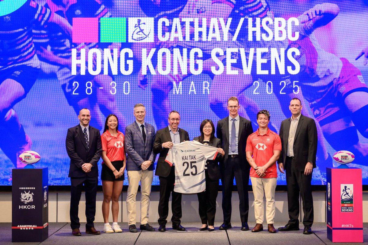 OfficialHK7s's tweet photo. We’ve made it official! ♾️
 
Cathay/HSBC Hong Kong Sevens 🤝 Kai Tak Sports Park

「國泰/滙豐香港國際七人欖球賽」正式落戶啟德體育園！

28-30 March 2025
2025年3月28日至30日！啟德見！
 
#hkrugby #HK7s https://t.co/qwhtJtEdIW