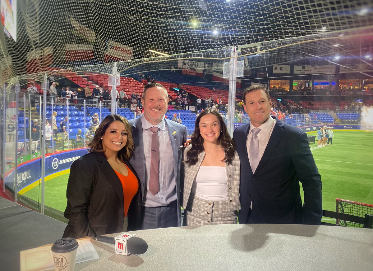dponticelliTV's tweet photo. An absolute dream calling with this championship team🏆 

Had the honour of working with the outstanding @TeddyJenner, @makijenner and @MBelisle85 on a historic day for box lacrosse. #WLBC

All are great broadcasters and even better people. Thank you for a fantastic week! https://t.co/ORSXHE3rIt