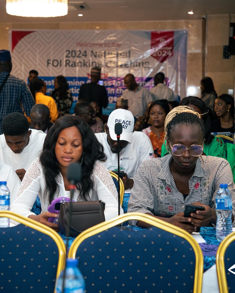 PPDC_ng's tweet photo. We are live at the #foirankingng2024 where we are ranking Ministries, Departments and Agencies based on their the compliance levels to the #FOIA2011 on procurement and contract information. https://t.co/CrpJ9HYwY8