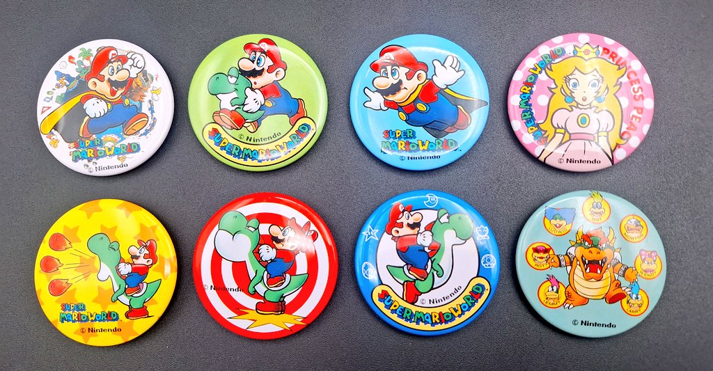 スーパーマリオワールド 缶バッジ 全8種類