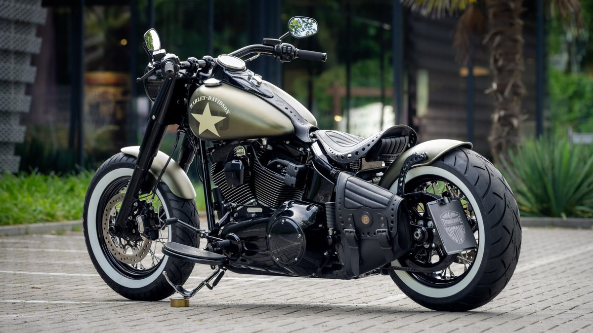 New <a href="/harleydavidson/">Harley-Davidson</a> FLSS Bobber project. Find out more here: thunderbike.com/custombikes/ol… #thunderbike #harleydavidson #bobber #motorcycles