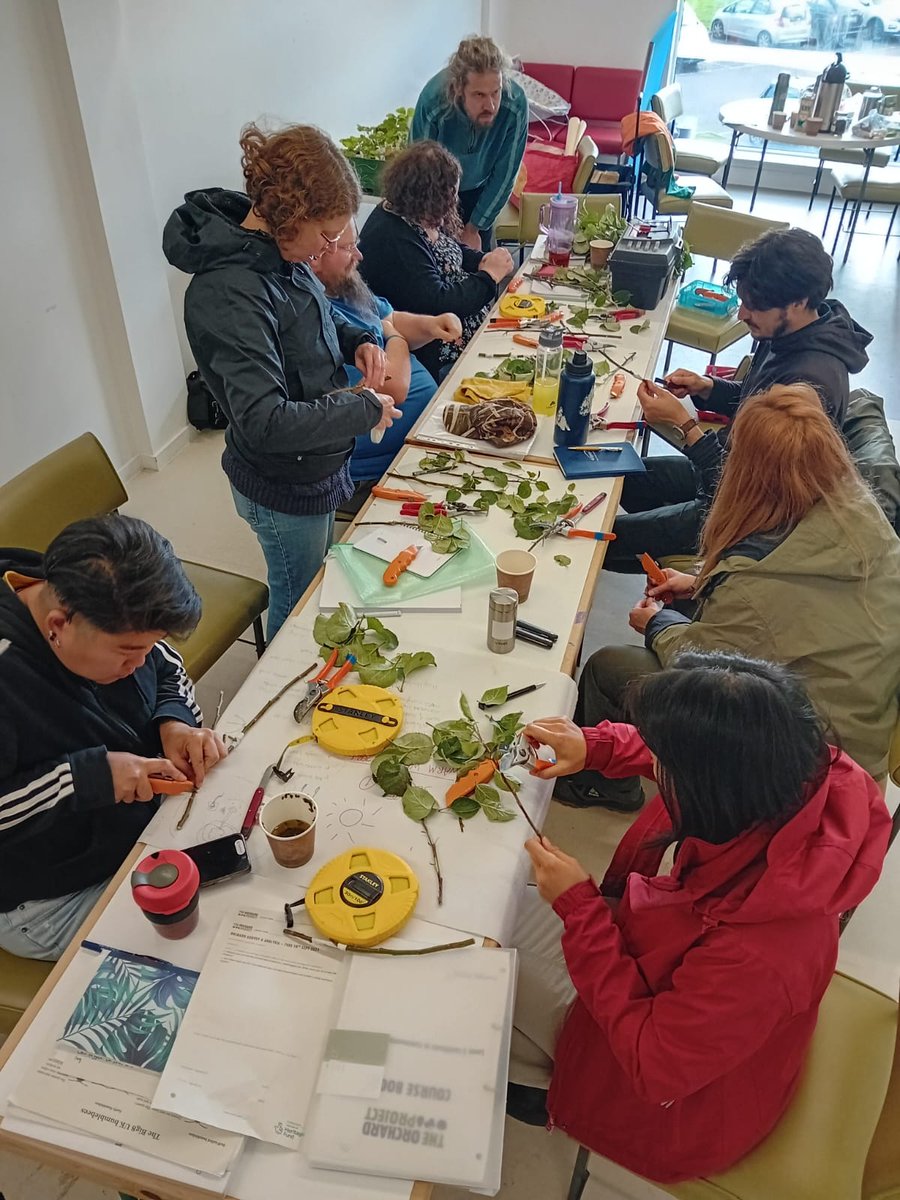 Our Community Orcharding students in Scotland learnt about #ClimateResilient orchard design at <a href="/nctcentre/">The NCT Centre</a> 

#ClimateChange threatens orchards - that's why we equip our students with the skills and knowledge to safeguard them.

More info about our courses: lght.ly/g6724jm