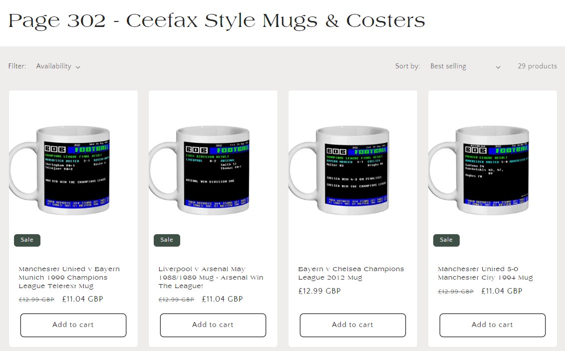 More and more of the old designs are being added to their new home now <a href="/CasualFootShirt/">casualfootballshirts.co.uk</a> 

(There's even 15% off mugs and coasters until Friday)

casualfootballshirts.co.uk/collections/pa…