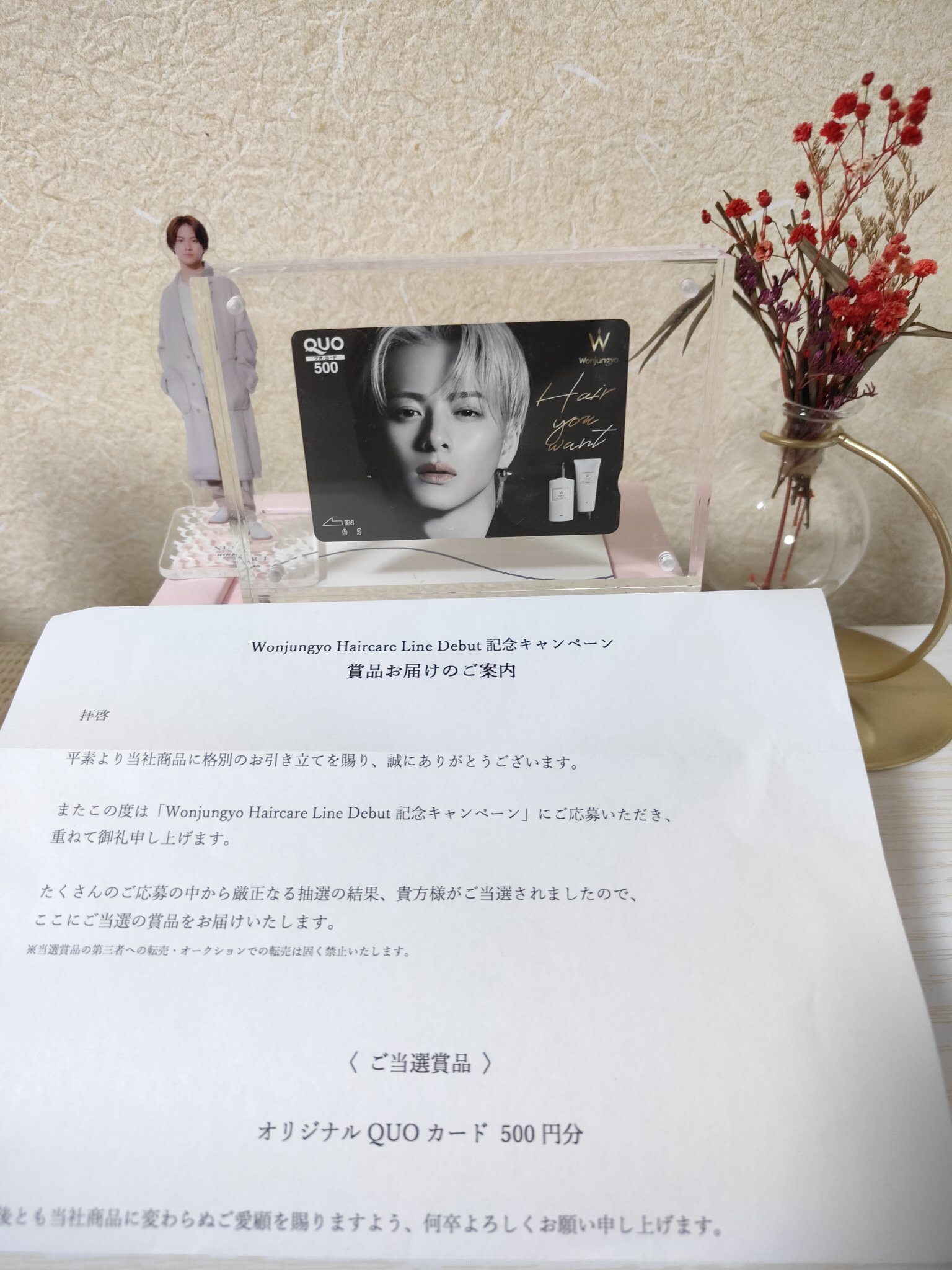 使用済み】平野紫耀Wonjungyo オリジナルQUOカード - メルカリ