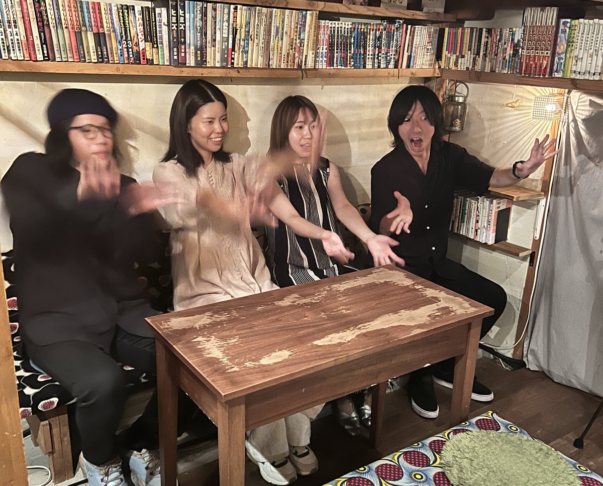 mu_flag's tweet photo. 🎉〜好presents〜 #音宙浮遊 fin.!!🎉

お越しくださった皆様本当に有難うございました。
秋が近づくこの時期、会場 #鑪ら場 の雰囲気、このラインナップでしか成し得ない浮遊感をご堪能いただけていたら何よりです。
今後とも好さん、田中さとるさん、茜さんへのエールを宜しくお願いいたします https://t.co/LVowWR84QK