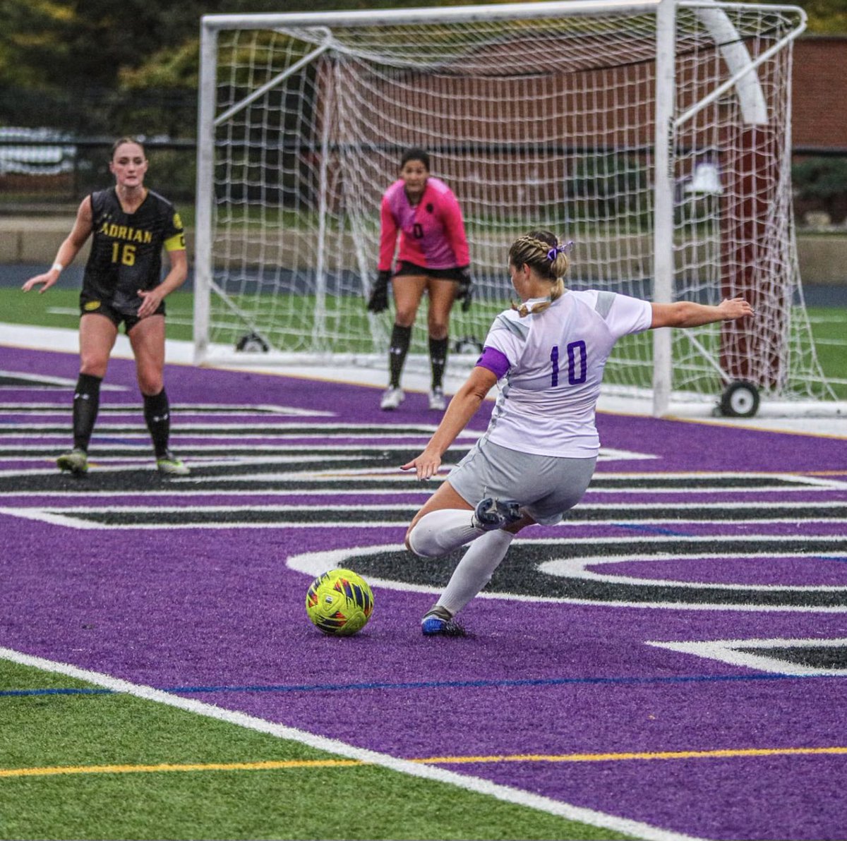 UMUSoccer's tweet photo. SENIOR SPOTLIGHT🚨
Up first is forward captain, Jillian Pidgeon. Jill has been a member of our program for four years. She is a vital piece of our attack, she does everything we ask from her and more. Come celebrate Jill on Saturday at 12:15pm💜 https://t.co/segH6l8mGb