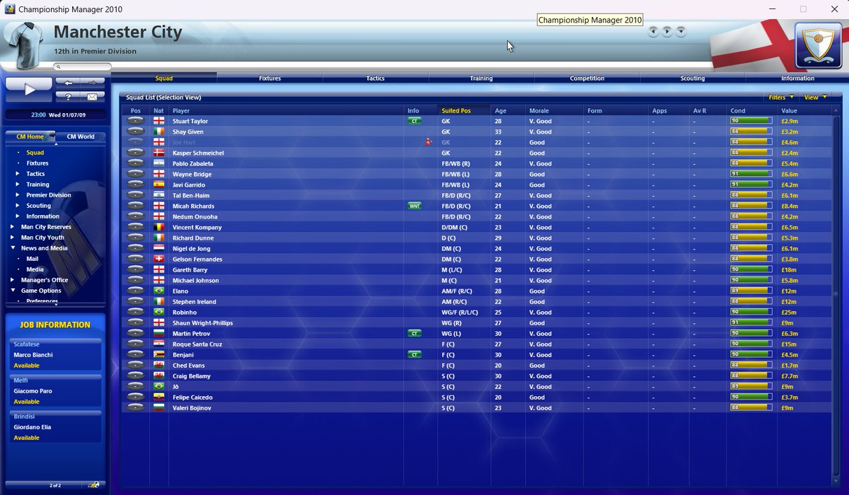 Just bought champ manager 2010 for passing time. Look at that squad! Who to bur/sell first??
