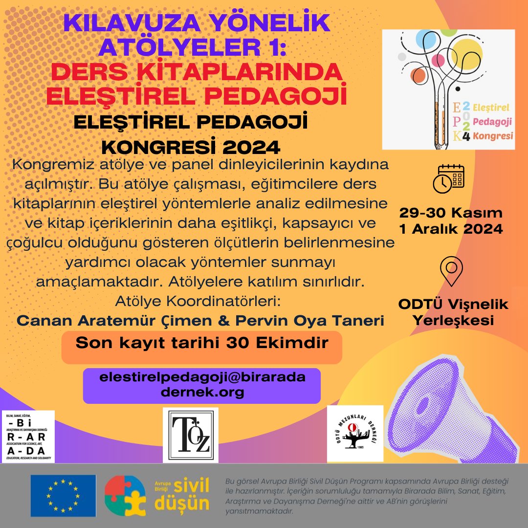 Eleştirel Pedagoji Kongresi tweet media