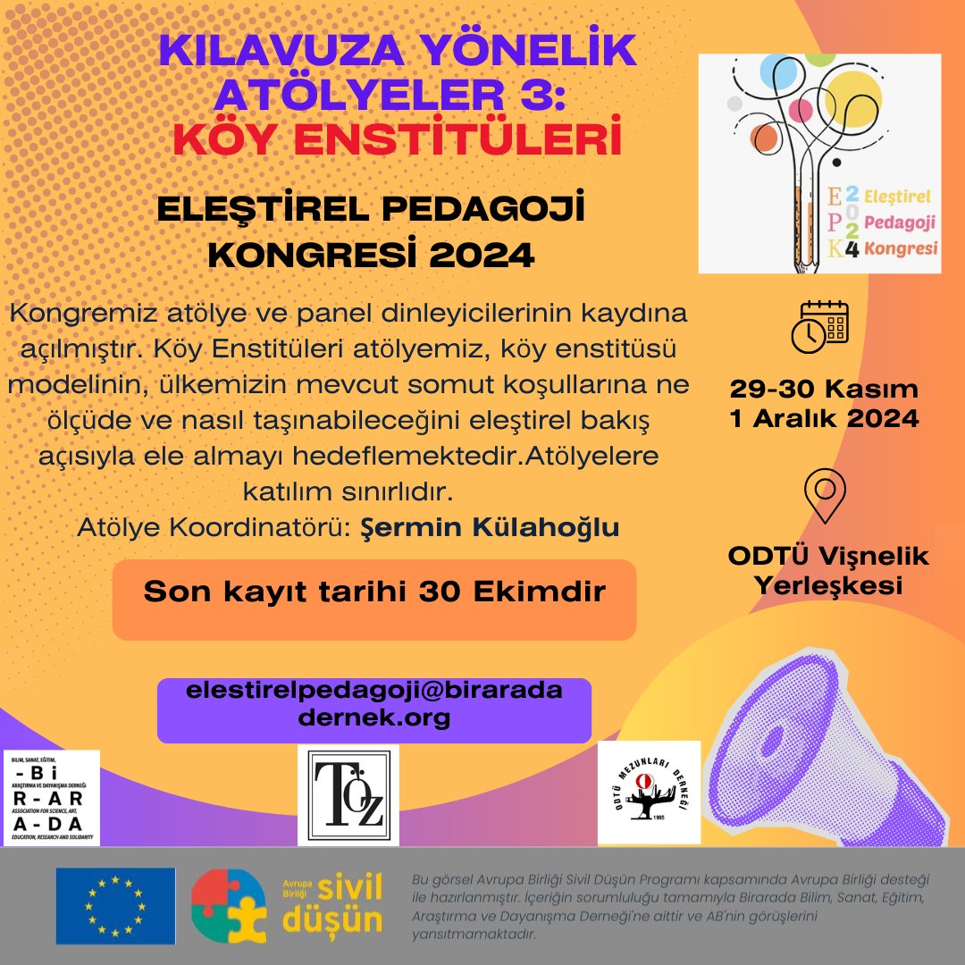 Eleştirel Pedagoji Kongresi tweet media
