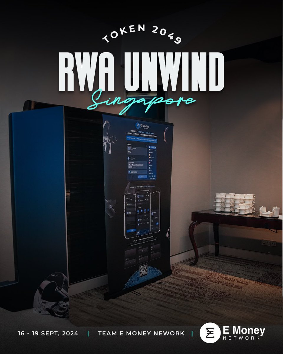 E Money Network was thrilled to partner in the successful <a href="/RWAUnwind/">RWA Unwind | Token2049 Dubai ✈️🇦🇪</a> event initiated by <a href="/Polytrade_fin/">Polytrade</a> 🙌

The event brought together leaders from the #RWA space for insightful panel discussions and strategic networking opportunities. ✨

Our CBO, participated in one of the panel