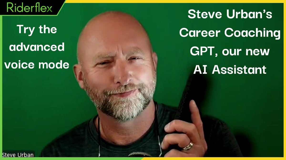 riderflex's tweet image. How to use Steve Urban Career Coaching GPT voice mode | Riderflex - Recruiting &amp;amp; Sourcing
youtu.be/z6q3xmnLN1s
#CareerCoaching #ExecutiveRecruiting #JobSearchTips #AIforCareerDevelopment #LeadershipDevelopment #InterviewPrep #CareerAdvice #SteveUrban #Riderflex #AIRecruiter