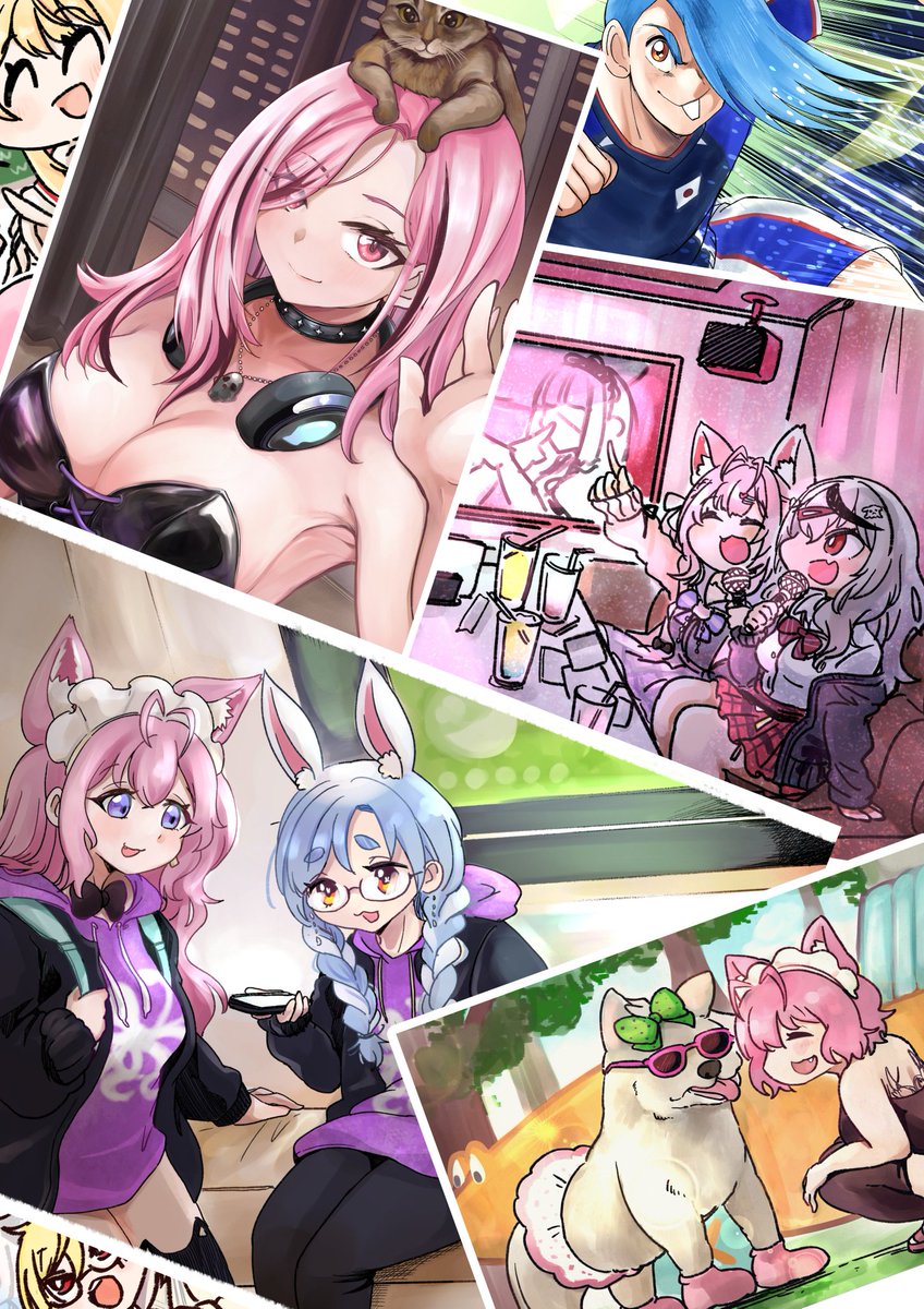 ホロGTAが楽しかった9月!こよちゃんにサムネ使ってもらったりステッカーで参加できたりして嬉しかった✨ #今月描いた絵を晒そう 