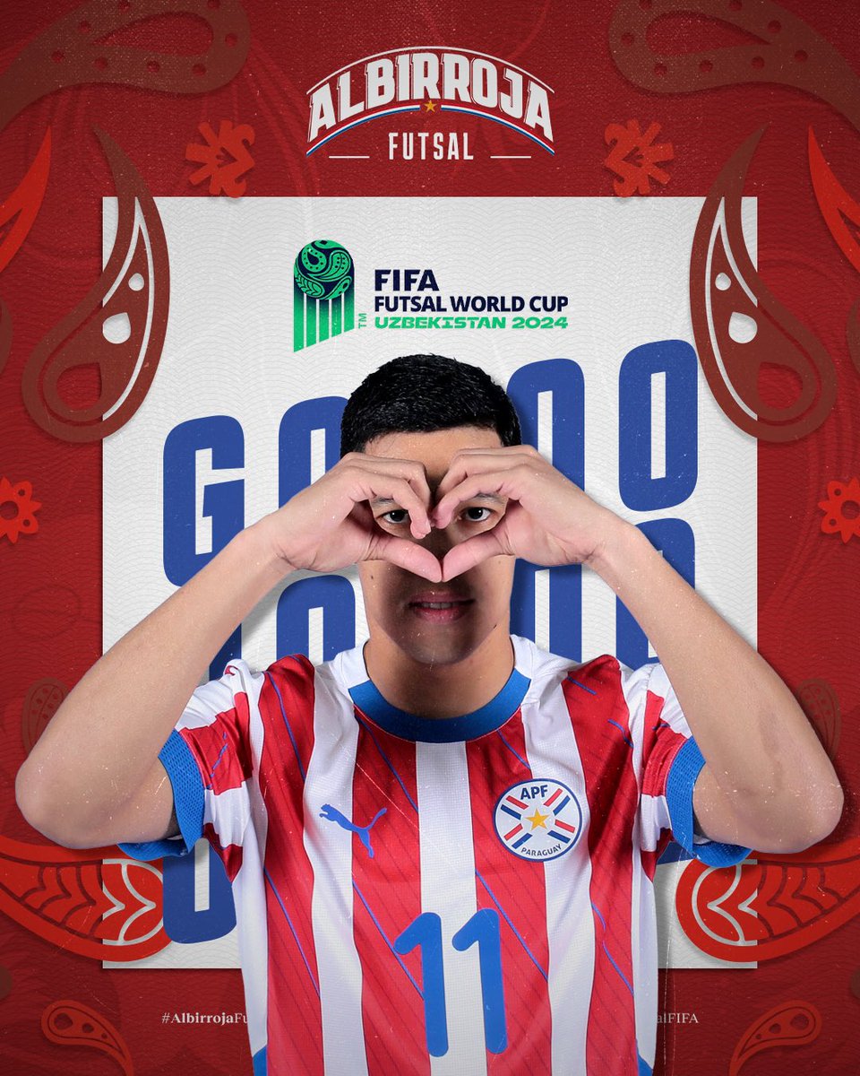FutsalAPF's tweet photo. #AlbirrojaFutsalFIFA ⚪️🔴

⌚️ 7’51” ST

🗣️¡GOL, GOL, GOL, GOLAZOOO!
Francisco “El Melli” Martínez, marca la paridad.

🇵🇾 #Paraguay 1
🇫🇷 #Francia 1

#FutsalWC🏆
#VamosParaguay💪 https://t.co/1zXzhmeWlW