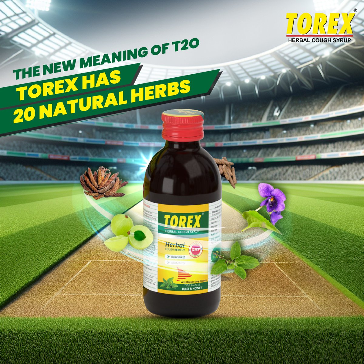 Breathe easy with #TorexHerbal Cough Syrup!

Our powerful blend of 20 natural herbs is specially curated to tackle cough symptoms effectively. Each herb plays a vital role in soothing your throat and promoting respiratory wellness.

#Torex #TorquePharma #TorexHerbal #CoughSyrup
