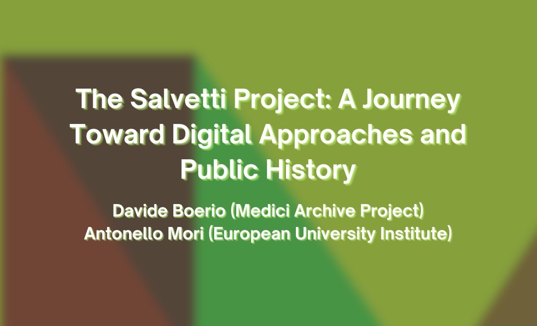 venicedph's tweet photo. ✒️Check out this in-depth exploration by Boerio and Mori of the #SalvettiProject, which combines traditional #research methods, #digital approaches, and #publichistory to create a comprehensive and accessible historical resource. https://t.co/ATIqaD0H6j https://t.co/841SuK7Ez5
