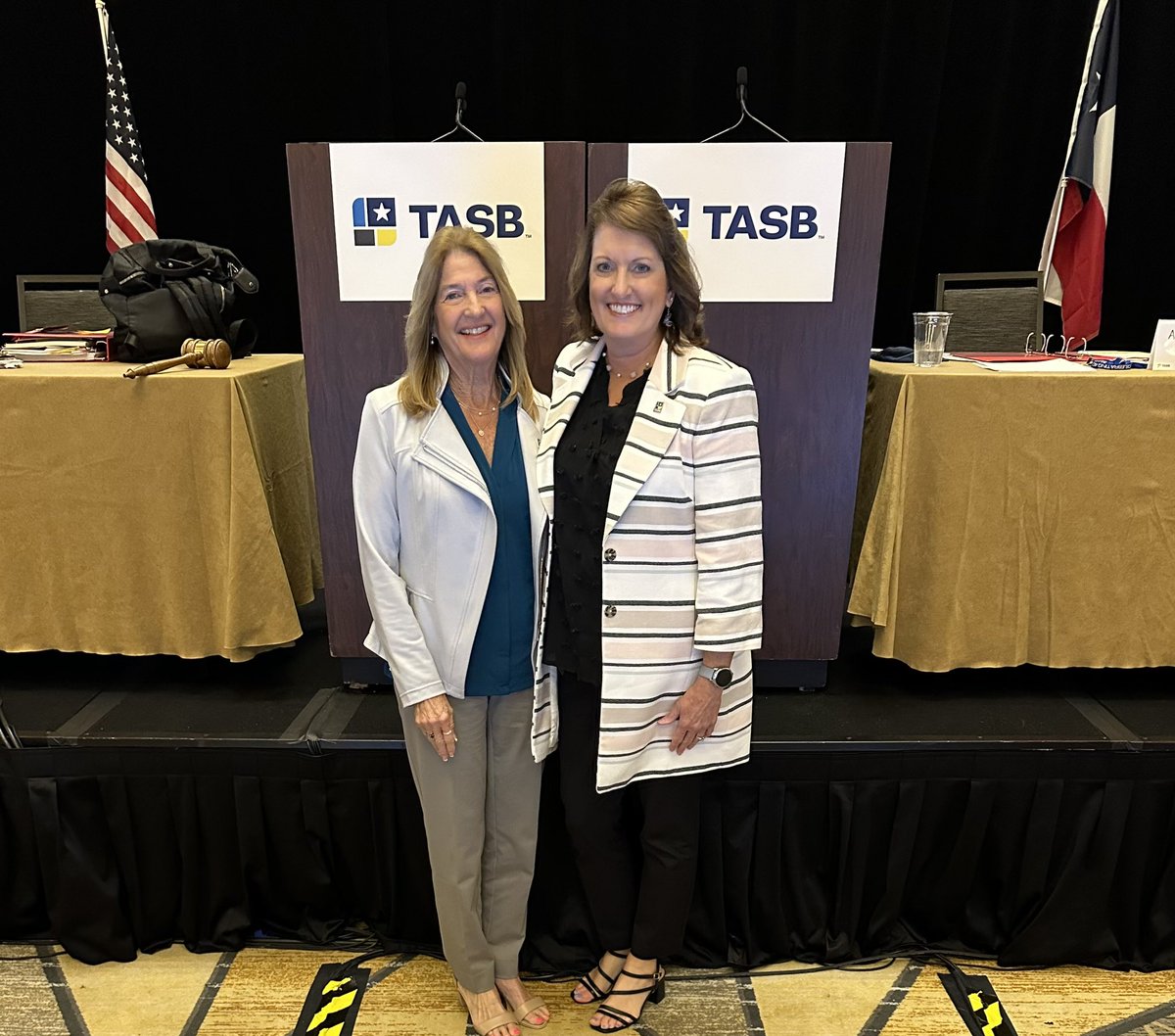 dg26236's tweet photo. So incredibly proud and happy for my friend Rolinda Schmidt of @kerrvilleisd for taking the gavel as the next @tasbnews President!
#txedcon24 #tasb #Iโค๏ธPubEd https://t.co/6S5CvpQg1G