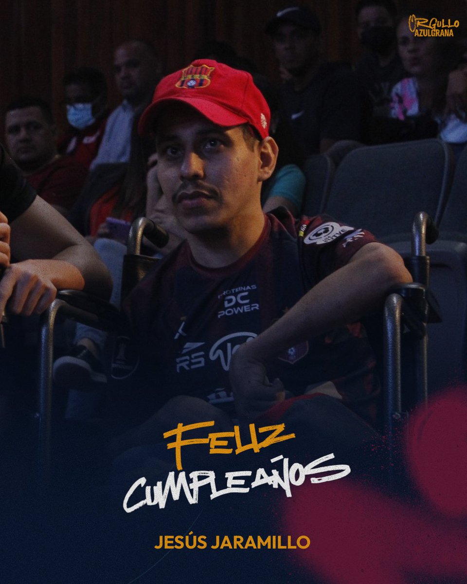 Monagas_SC's tweet photo. ¡𝐅𝐞𝐥𝐢𝐳 𝐜𝐮𝐦𝐩𝐥𝐞𝐚𝐧̃𝐨𝐬, 𝐍𝐫𝐨. 𝟏! 🙌

¡Le deseamos un gran día a Jesús Jaramillo, siempre fiel a 𝒏𝒖𝒆𝒔𝒕𝒓𝒐𝒔 𝒄𝒐𝒍𝒐𝒓𝒆𝒔! 🎂

#MonagasSC 
#CumpleañosAzulgrana 🔵🔴 https://t.co/i4f5NGAHNt