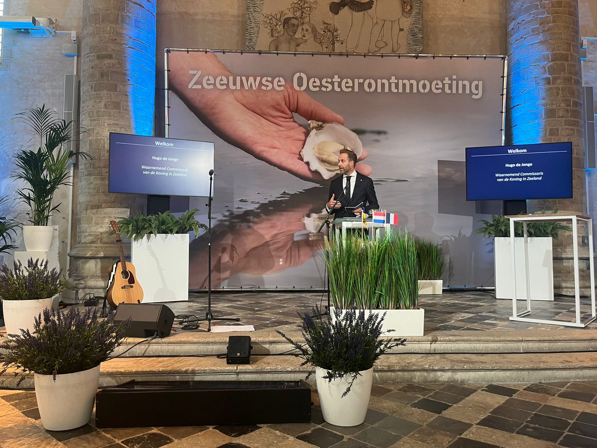Vandaag vindt de Zeeuwse Oesterontmoeting plaats! Zeeuwse waarnemend commissaris van de Koning <a href="/hugodejonge/">Hugo de Jonge</a> opent het programma in de Nieuwe Kerk in Middelburg. Elk jaar staat één thema centraal, dit jaar de ontwikkeling van de corridor Zuid!