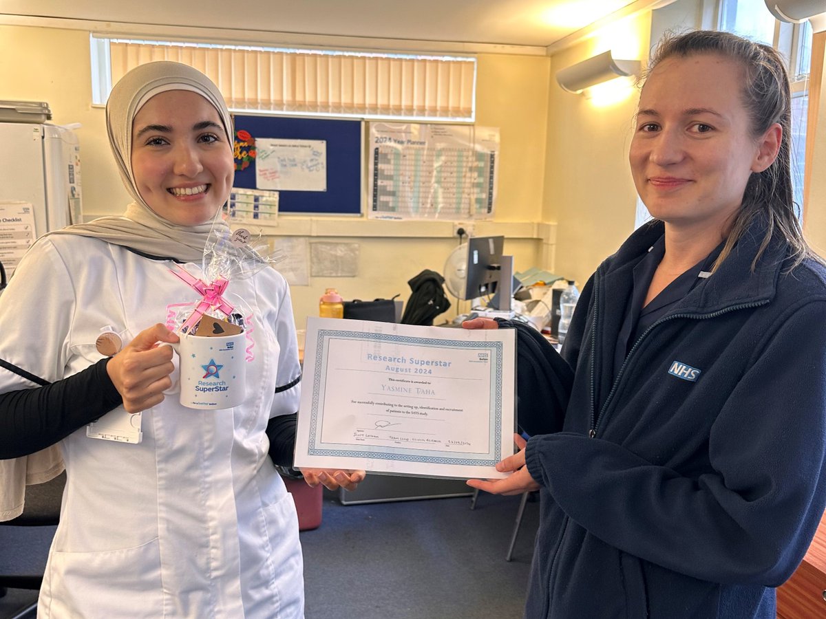 Congratulations to Yasmine Taha awarded researcher of the month for leading with the delivery of a study which will help identify suitable treatment pathways to improve slurred speech after a stroke. 

#BePartOfResearch