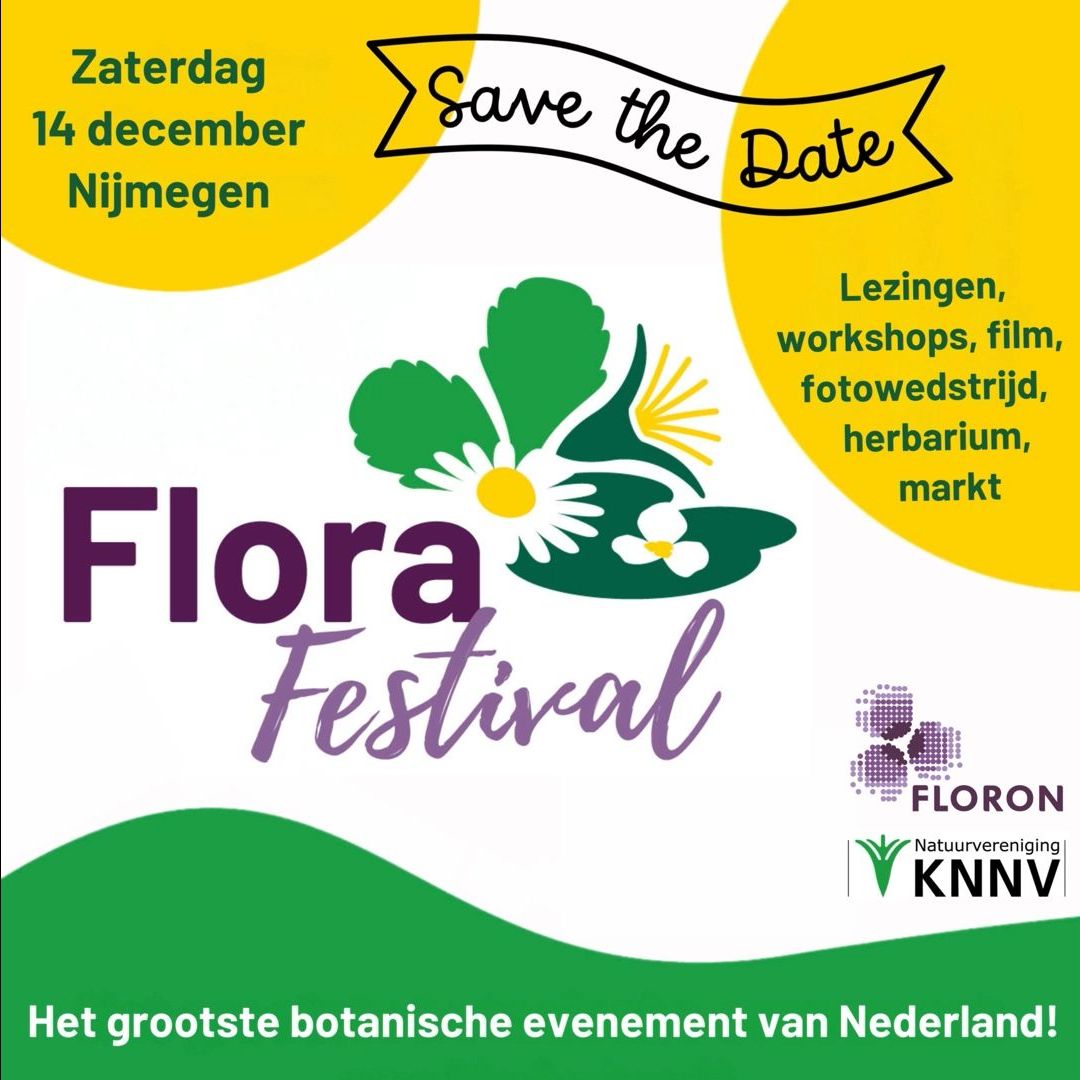 Op 14 december is het weer zover, het Flora Festival! Een programma boordevol lezingen en workshops over planten, ecologie, beleid en beheer. Zet'm alvast in je agenda! knnv.nl/agenda/flora-f… @FLORONNederland