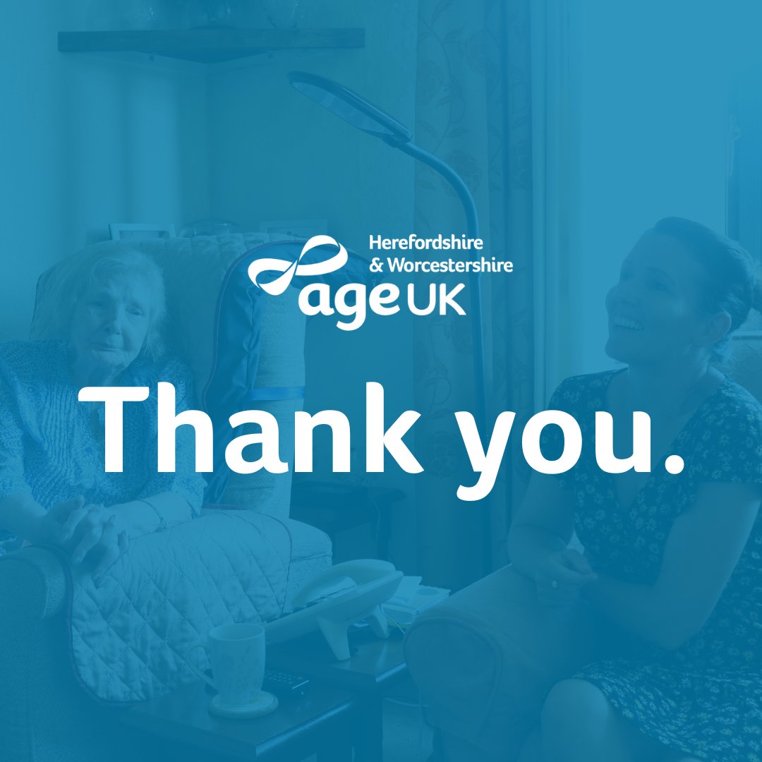 We are now closed.

We sincerely thank our clients, supporters, staff, and volunteers for their support.

For assistance:
📞Age UK Bromsgrove, Redditch &amp; Wyre Forest 01527 570490
📞Age UK Worcester, Malvern Hills &amp; Hereford Localities 01905 724294
📞Age UK National 0800 169 6565