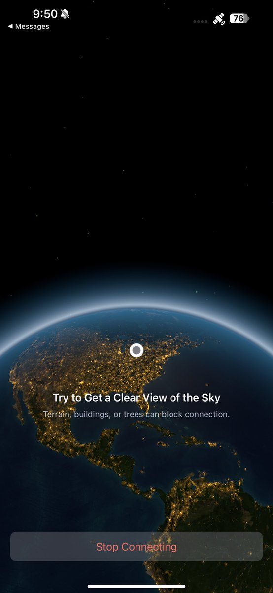 DymondCrystal's tweet photo. @prettycan_d Same! I came on here to see if it was just me and then it started searching for a satellite 😭 https://t.co/F6mDLlRKbr
