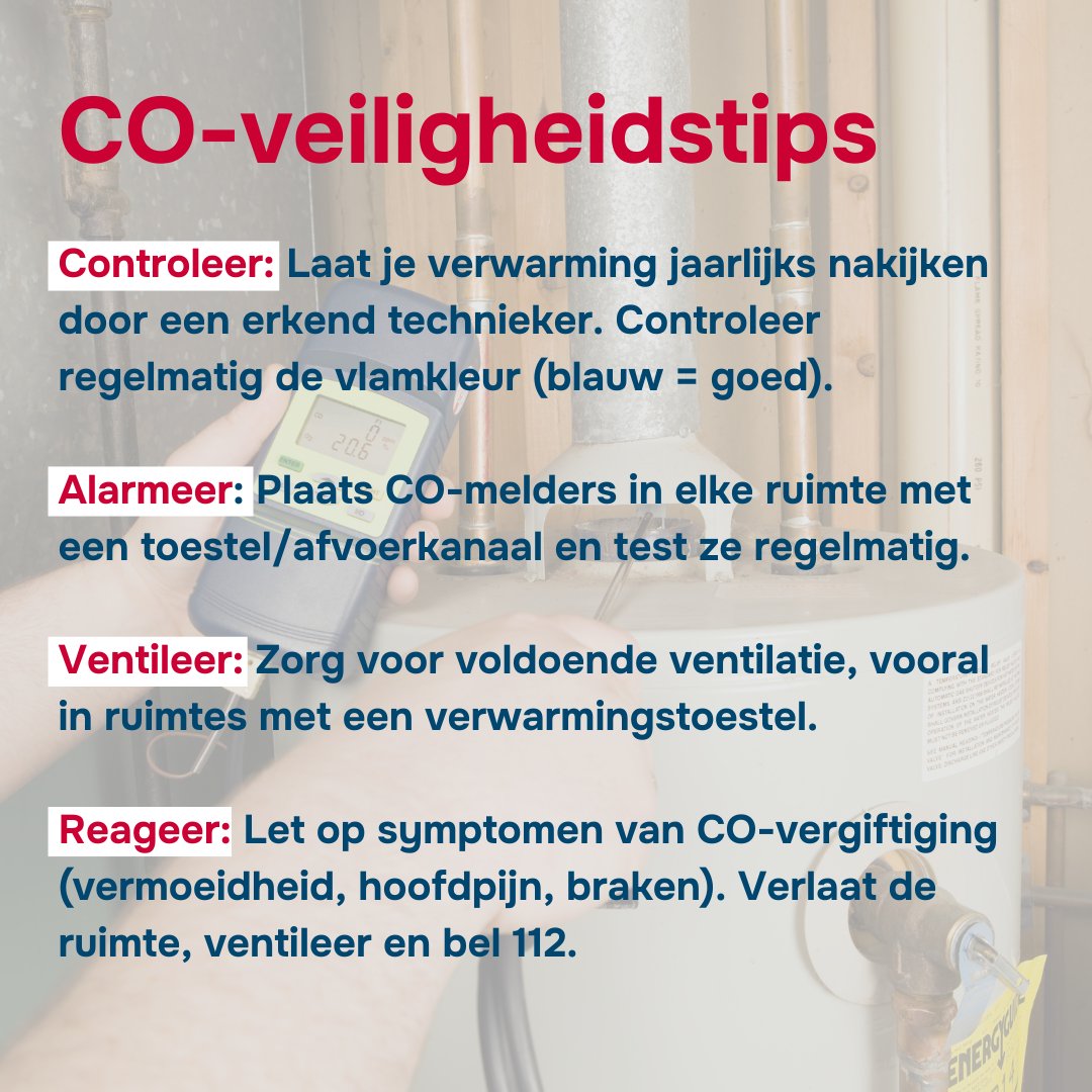 🚨Het wordt steeds kouder buiten. Let daarom goed op als je de verwarming of open haard aansteekt. We geven enkele tips om het veilig te houden.  #weesonzeheld