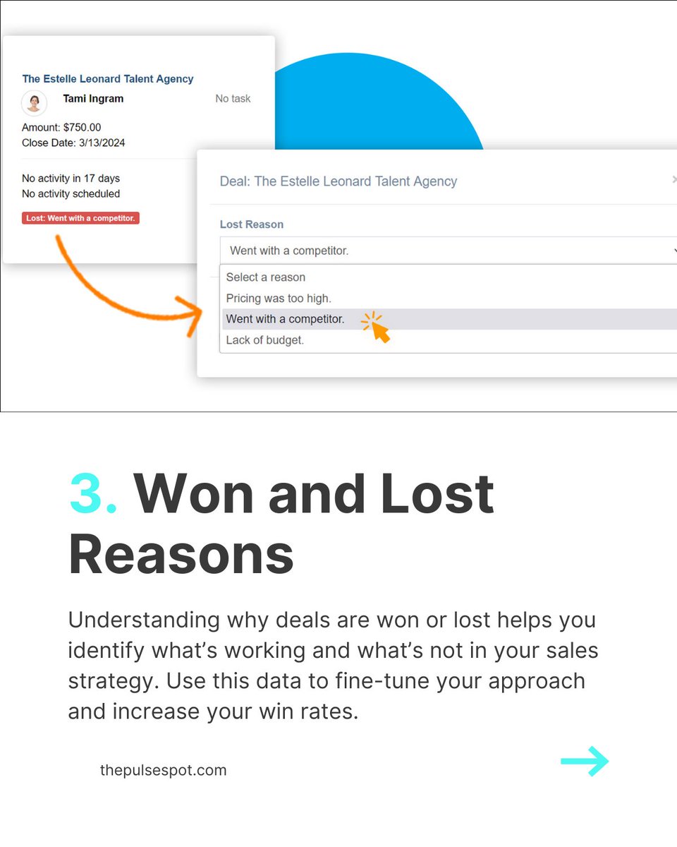 PulseTechCRM's tweet image. 💡 𝐀𝐫𝐞 𝐲𝐨𝐮 𝐭𝐫𝐚𝐜𝐤𝐢𝐧𝐠 𝐭𝐡𝐞 𝐫𝐢𝐠𝐡𝐭 𝐂𝐑𝐌 𝐝𝐚𝐭𝐚?

From conversion rates to sales forecasting, here are 6 key metrics every business should monitor for growth! 📊

Unlock the power of your CRM with Pulse. 🚀 #CRMData  #BusinessGrowth #PulseCRM
