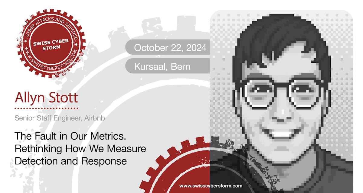 Speaking at <a href="/swisscyberstorm/">swisscyberstorm</a> 2024:
<a href="/whyallyn/">Allyn</a>: "The Fault in Our Metrics. Rethinking How We Measure Detection &amp; Response"
Your metrics are boring and dangerous. This talk is your wake-up call to rethink your detection &amp; response metrics
Tickets: swisscyberstorm.com/campaign/?mtm_… #SCS24 #ai