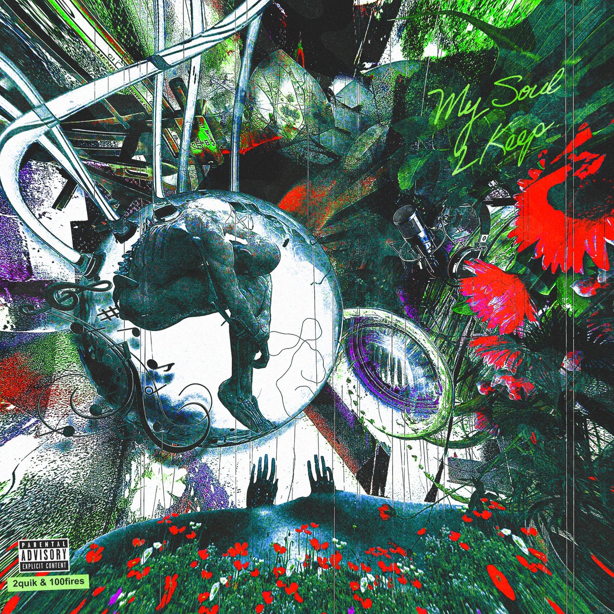 Artwork I did for
<a href="/2Quik1994/">2QUIK</a> x <a href="/100firesmusic_/">ONE-HUNDRED</a>
My Soul 2 Keep – stay ready,  
it’s dropping soon! 🌀✨