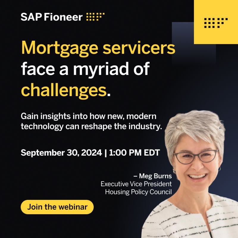 Our own Meg Burns talks about how modern technology can address the challenges facing mortgage servicers at 1PM EST Today. Sign up to sign on here: lnkd.in/dkSqBrpr