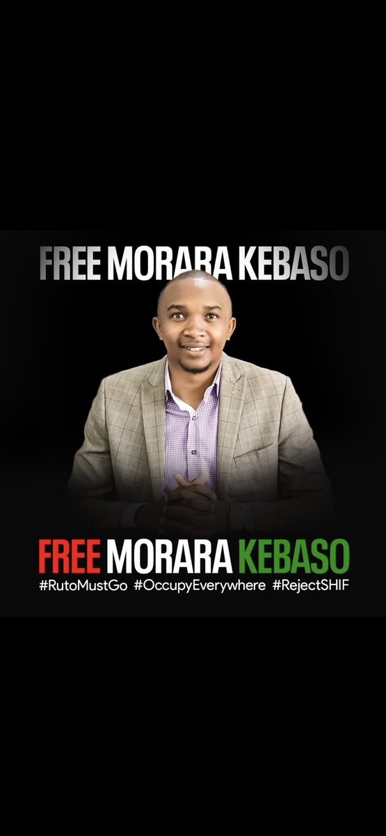 Morara is being retained at the Regional Police Headquarters. The police have refused to allow access to Morara even to his lawyers. 

#FreeMoraraKebaso UNCONDITIONALLY.

Turn up the heat. Keep tweeting and retweeting until they free Morara.

#FreeMorara