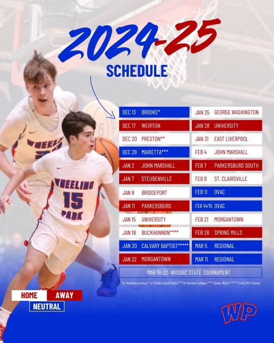 Wheeling Park Boys Basketball tweet media
