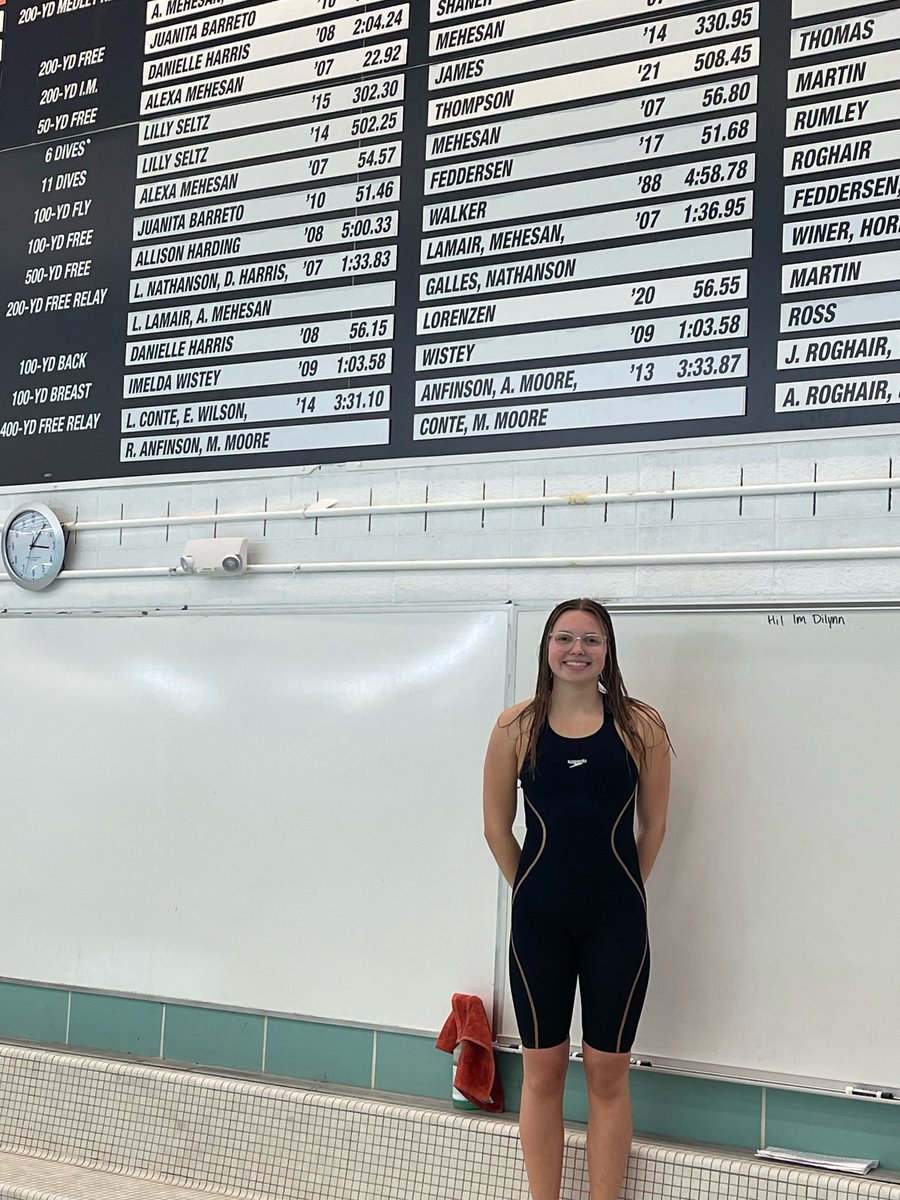 BHCS_Athletics's tweet photo. Heelan's Natalie Patee 

Posts a State Qualifying time in the 100 back after already posting on for the 500.

Setting a new team record of 4:58.63.

She also broke the Tiger Tanker Meet record, previously 5:04.63 and the West Des Moines Valley Pool Record which was 4:58.78 https://t.co/BLw7qeigRP