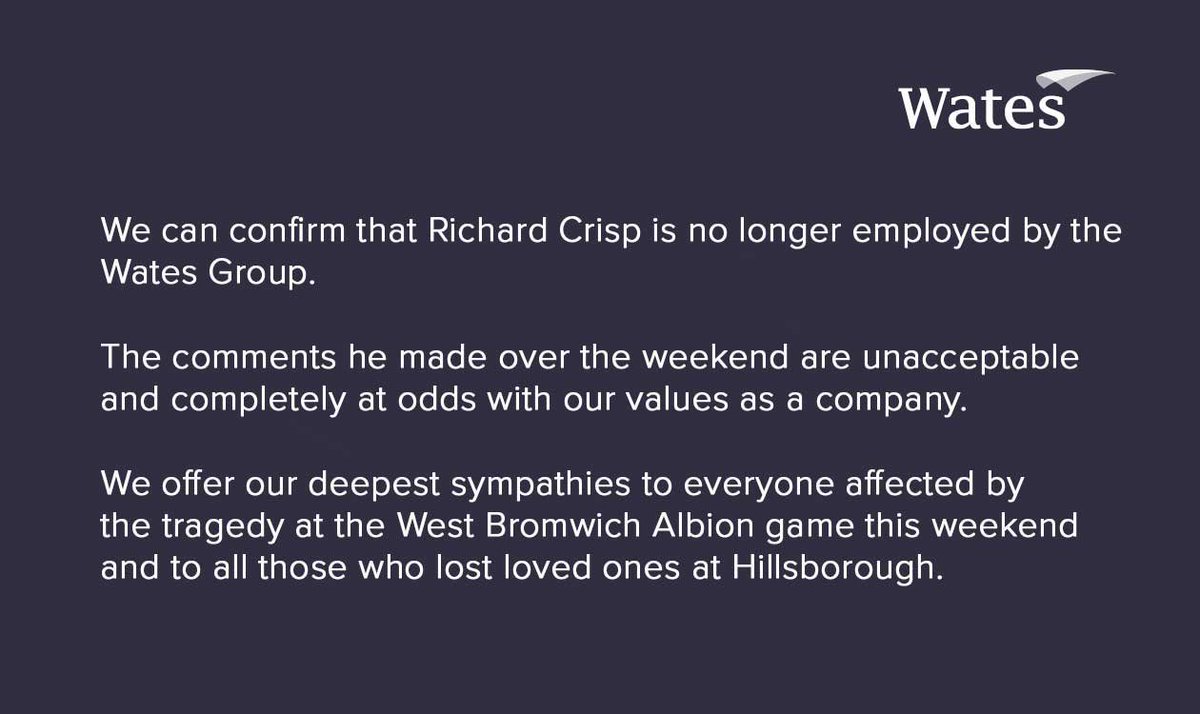 FootbalIhub's tweet photo. Sacked from his job, arrested and hopefully banned from @swfc games for life.

Named and shamed well done twitter/ x, Richard Crisp have a good one mate. Disgusting mocking the dead. 🫡 https://t.co/4f9PLQobBH